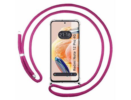 Carcasa para Xiaomi Redmi Note 12 Pro 4G TUMUNDOSMARTPHONE Rosa
