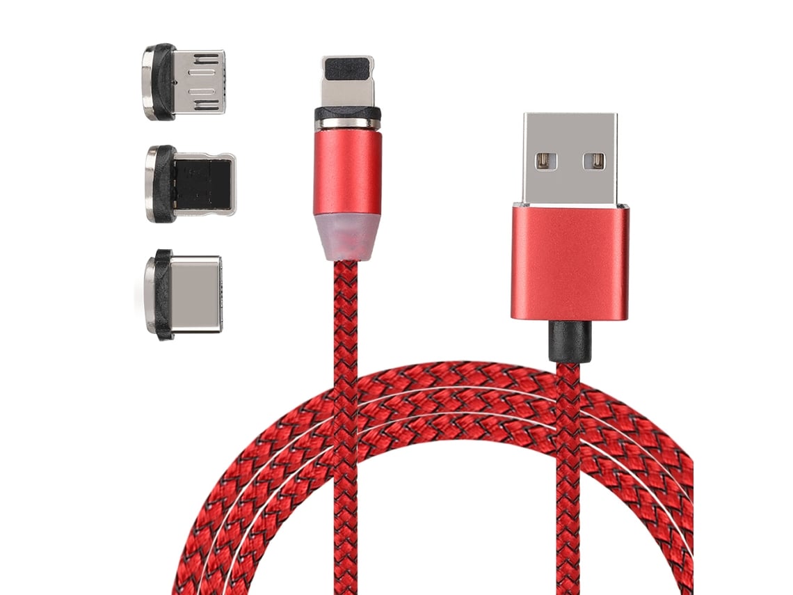 Cable De Datos Magnético 3 En 1, Compatibilidad Multi-dispositivo, Carga Rápida