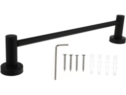Toallero De Barra Negro Ajustable (acero Inoxidable 304)