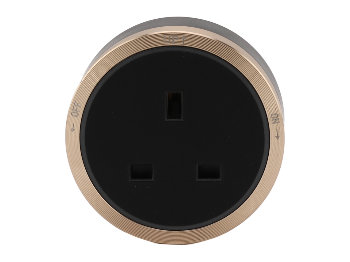 Adaptador Deslizante De Abs Extraíble Para Enchufe Eléctrico De 13 A Con Montaje En Riel, Ideal Para El Hogar, La Cocina Y El Dormitorio.