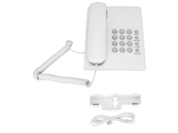 Teléfono Fijo Con Cable Para Escritorio Y Montaje En Pared, Con Función De Rellamada (último Número), Para Uso Doméstico Y Hotelero.