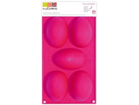Molde SCRAPCOOKING 5 Huevos de Pascua (Silicona)