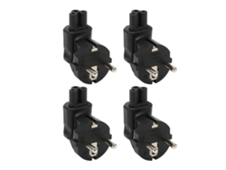 Adaptador de Energia Eu4.8mm para Iec320 C5 LAXISCREED 4pcs