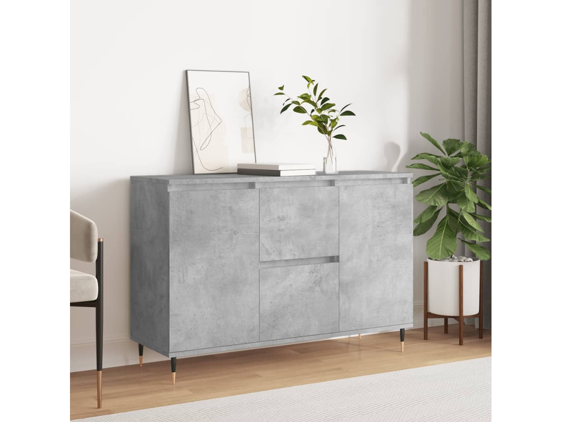 Lovely Home Aparador 104X35X70 Cm Madera Procesada Gris Cemento