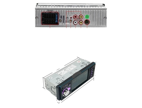 Radio de coche fm estéreo reproductor de audio bluetooth[Con Cámara De 8 Ir]