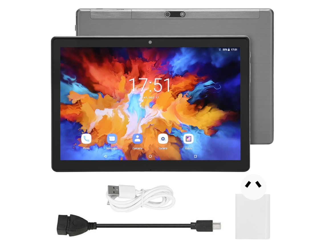 Tableta de 10.1 pulgadas, 8 GB, 128 GB, 5G, Wifi, Android 11.0, cámara y batería, color dorado