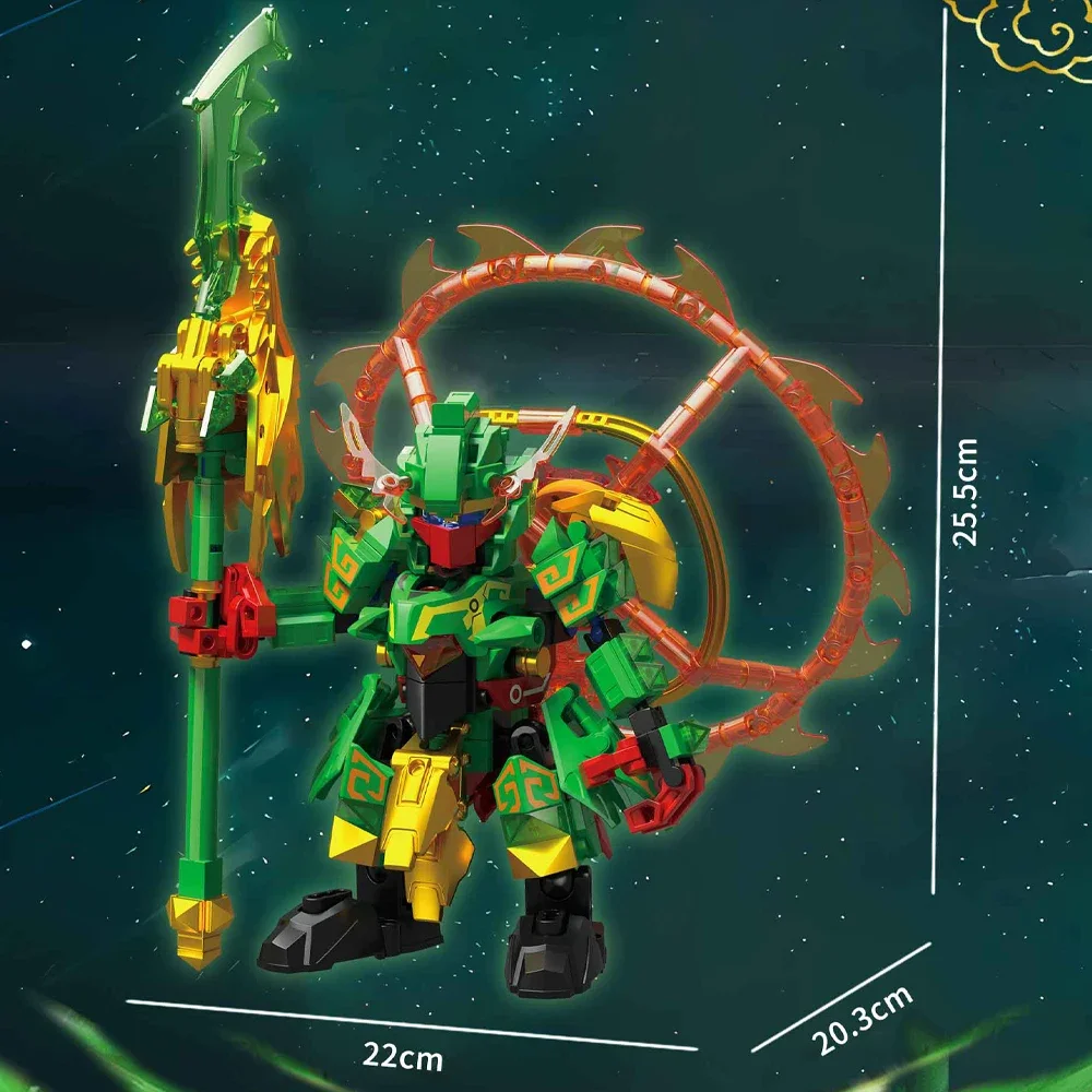 (guan Yu) Mini Juguete De Bloques De Construcción Con Módulo Que Brilla En La Oscuridad: Divertido Juguete Para Niños Que Estimula El Cerebro.