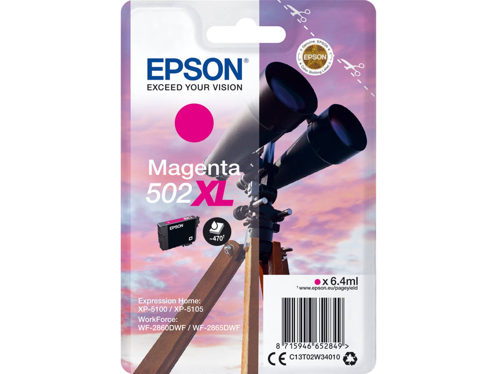 Cartucho de tinta EPSON C13T02W34010