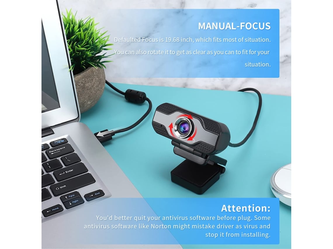 Microfono Incorporado Webcam Para Pc Con MicrÃ³fono Cámara Web