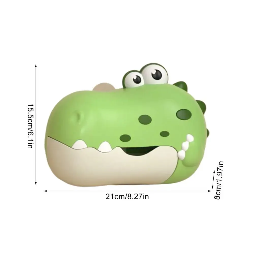 Máquina De Burbujas Para El Baño Del Bebé (verde) Con Música, Diseño Con Ventosa, Juguete De Baño Para Niños.