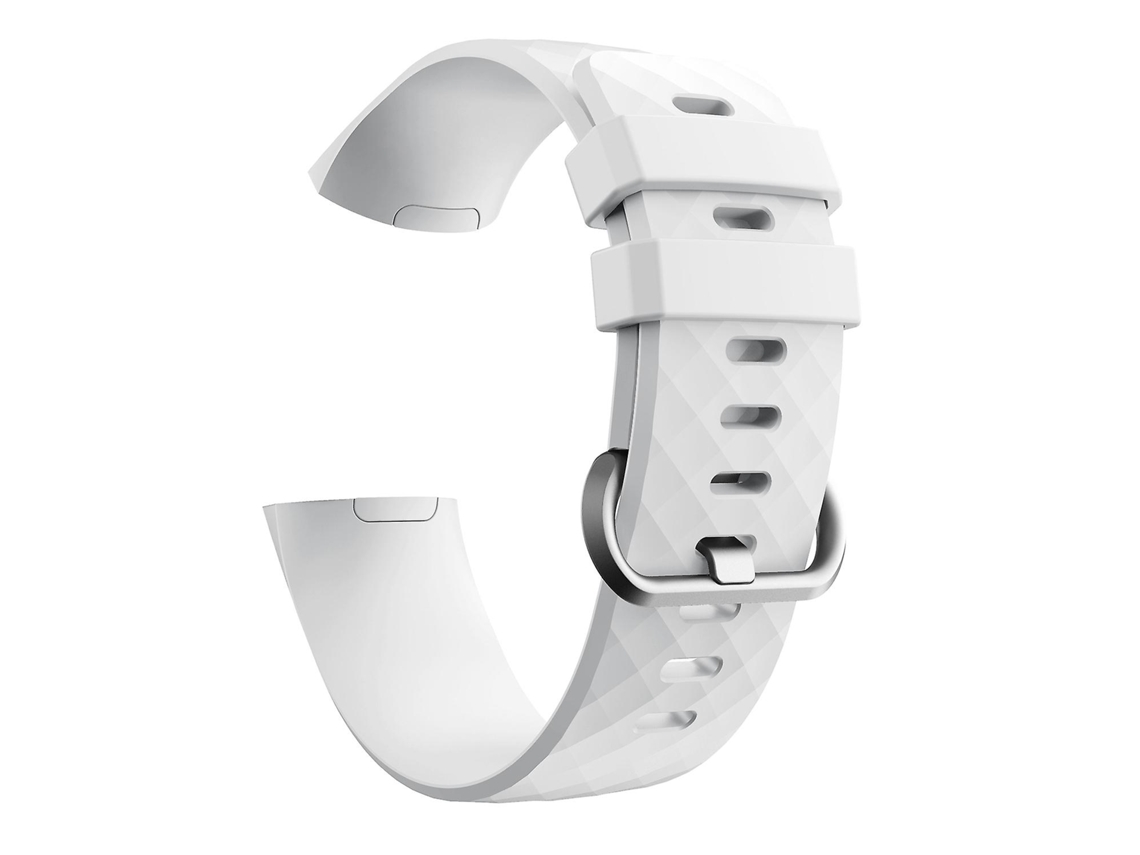 Correa de repuesto de silicona con grano de diamante para Fitbit Charge3/Charge4 Ly Ebike Smartwatch (grande)
