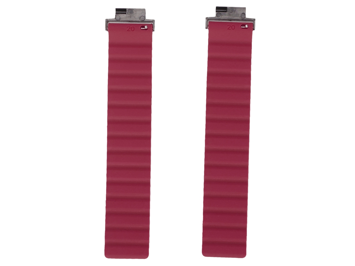 Pulseira De Relógio Magnética De Silicone Ajustável Transpiravel Para Amazfit Verge Verge Lite Preto Vermelho Escuro