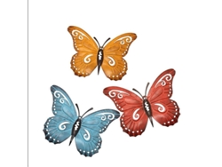 Mariposas De Metal 3d, Decoración De Pared Escultura Jardín Para Interior Exterior Hogar Jardin