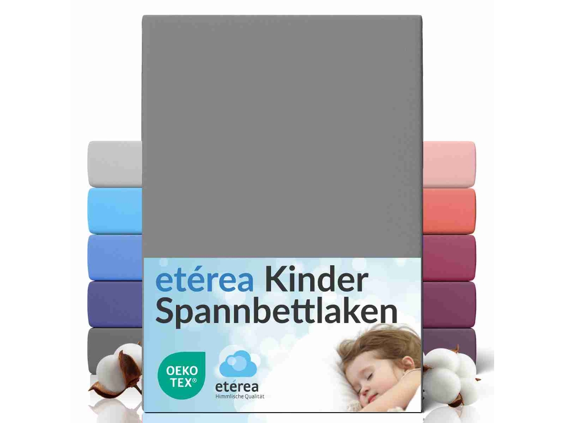 Sábanas Ajustables Etérea Elástico Colchones Hasta 25 Cm 60x120 - 70x140 Cm Gris
