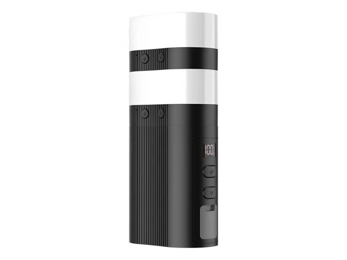 Bj-luz De Camping 2 Em 1 Magnética Desmontável Com Bateria 6000mah Power Bank Luz De Atmosfera Colorida Tela De Visualização Em Tempo Real