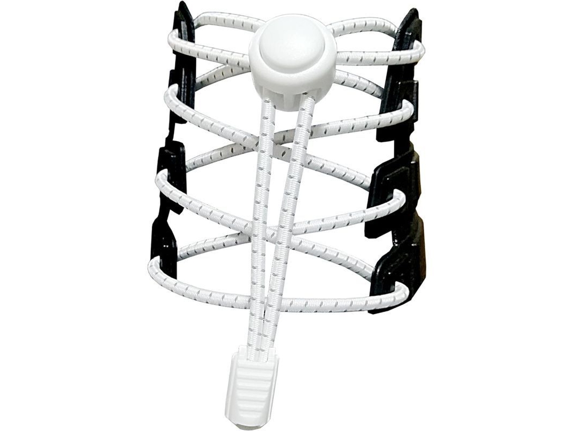 2026-cordones Elásticos Reflectantes 120cm Sin Nudo Para Adultos Niños Mayores Discapacitados Corredores 3 Pares Blanco