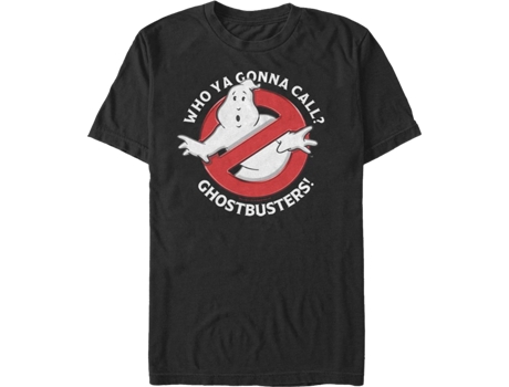 Camiseta Unisexo DEEPSTONE Who Ya Gonna Call Ghostbusters Negro (M)