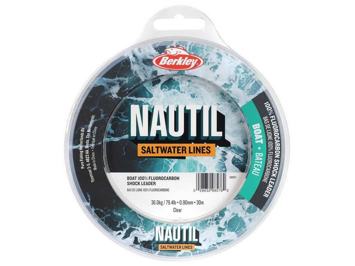 Fluorocarbono Nautil Boat Shock 30 M Transparente 0.700 Mmberkley