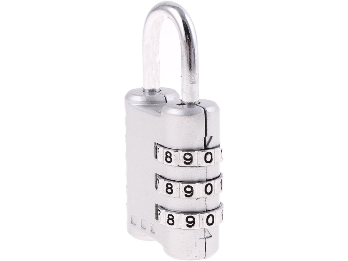 Mini Candado De Combinación Reiniciable De Metal Para Maleta Con Número De 3 Dígitos.