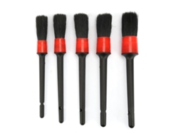 5pcs Set De Brochas Plásticas Redondas Para Limpieza De Coches Brochas De Pintura Detalladas Prácticas Populares