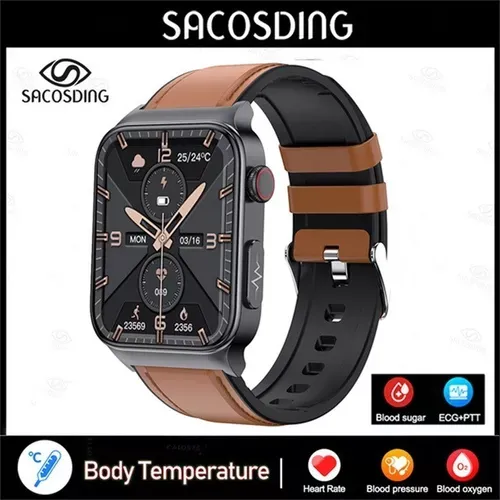 Reloj inteligente Vayotoy con monitor de glucosa en sangre y electrocardiograma