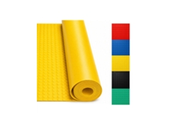 Jardin202 - Suelo De Caucho Círculos 3mm | Pavimento De Círculos | Alta Resistencia Industrial | Talleres Y Garajes | Colorfull Amarillo Rollo: 1x5 Metros | Rollo: 1x5 Metros (amarillo)
