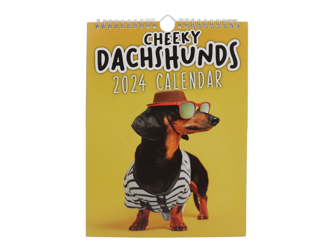Calendario De Pared 2024 Con Diseño De Perros Y Amplio Espacio Para Escribir: Imágenes Adorables Para La Sala De Estar U Oficina.