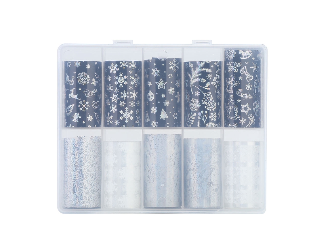 Kkml-adhesivos De Uñas Diy Navideños Com Estilo Brilhante Para Manicura E Decoração De Arte De Uñas Leopardo
