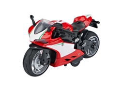 Vlola-modelo De Moto Juguete A Escala 1:14 De Aleación Y Plástico Con Sonido Y Luz, Retroceso, Rojo Para Niños