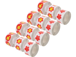 12 Rollos De Pegatinas De Recompensa Para Escolares, Pegatinas De Motivación.