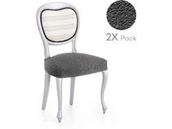 Pack de 2 Fundas Elásticas para Base de Silla MILICA Spongy Gris Oscuro (50x50 cm)