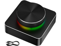 Controlador De Volumen Externo Con Cable De Audio Y Botón Programable.