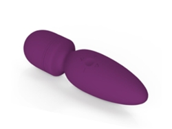 Masajeador Portátil Con 10 Modos De Vibración Silenciosa, Masajeador Personal Inalámbrico De Silicona, Morado Ushion