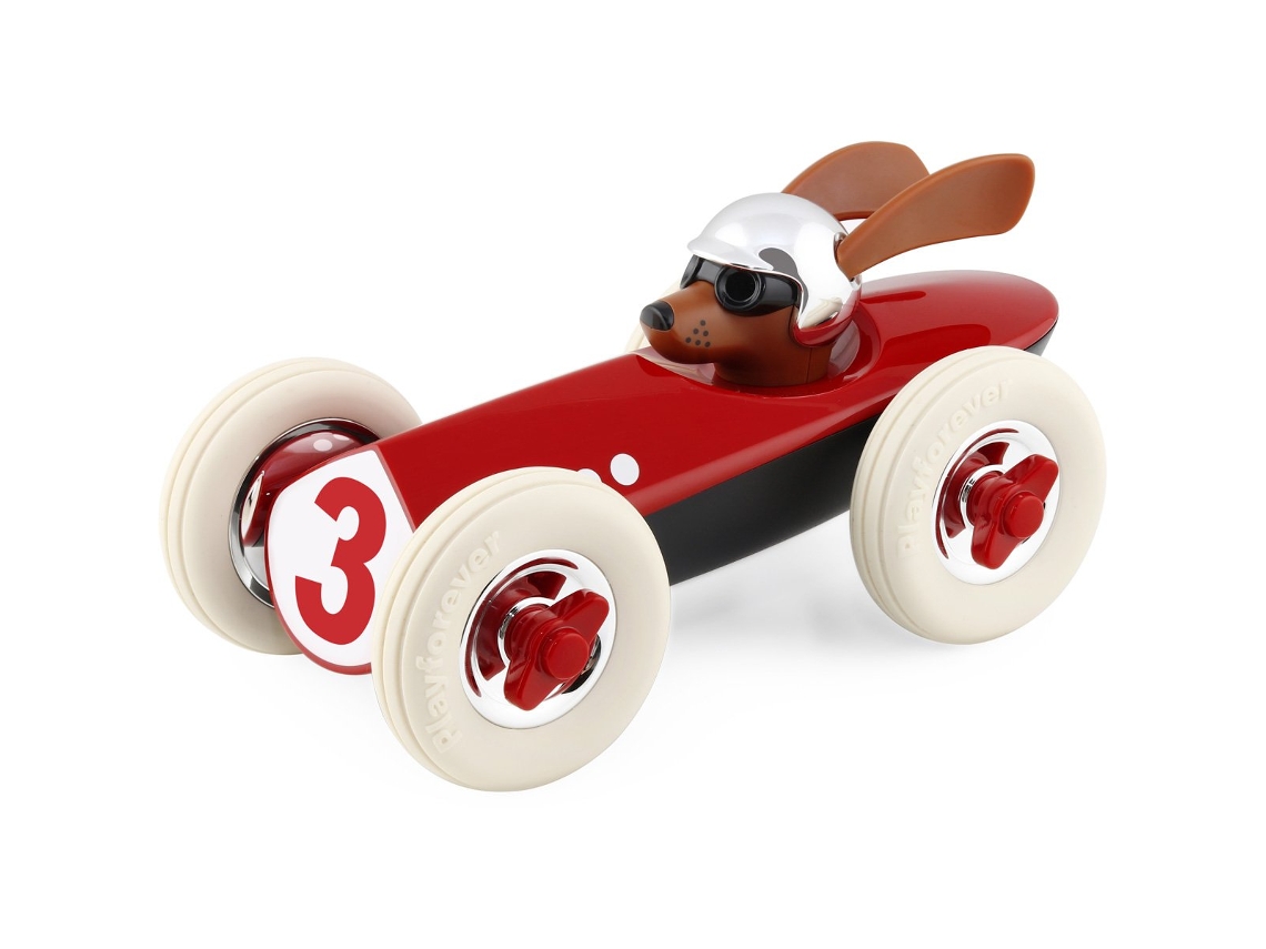 Coche de juguete Rufus Patrick de Playforever con diseño sostenible