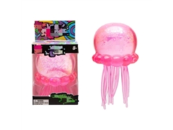 1 Juguete Antiestrés Para Apretar, Bola Antiestrés Con Forma De Medusa - Rosa