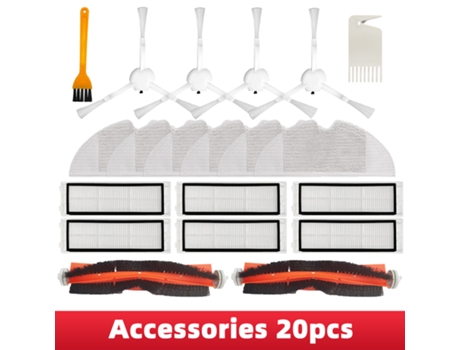 Piezas de repuesto para Robot aspirador Xiami Mi STYTJ01ZHM Mijia 1C/1T Dreame F9, accesorios para aspiradoras, cepillo con filtro Hepa