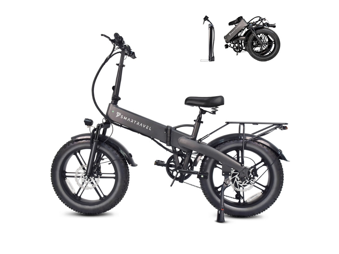 Bicicleta Eléctrica Plegable Aairsk M6 Batería 48 V 15 Ah, Frenos Disco Hidráulicos, Neumáticos 20x4'',cuadro Aleación Aluminio, 250 W