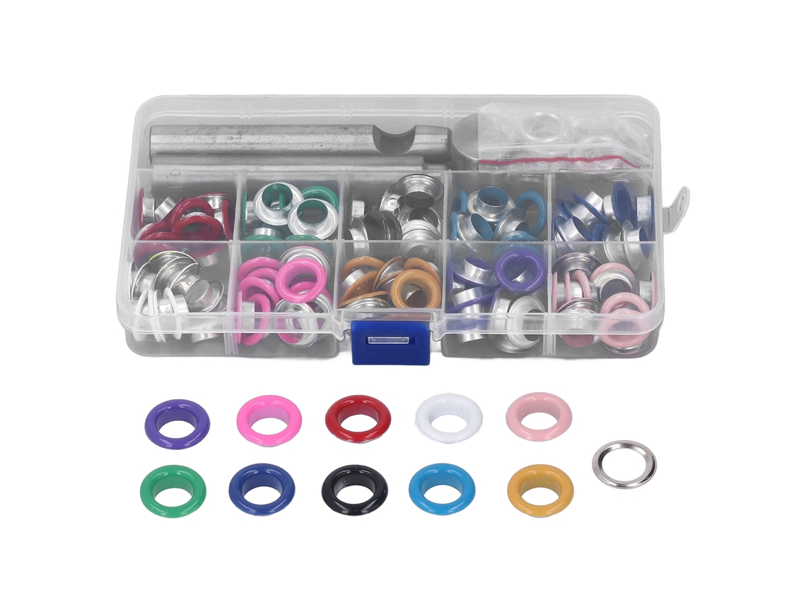 Kit De Ojales Metálicos De Hierro De 10 Mm Duraderos Con Herramientas Para Zapatos, Bolsos Y Ropa.