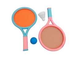 Jinwei-2026raqueta De Bádminton Para Niños Resistente Antideslizante Conjunto 2 Raquetas 2 Pelotas Azul Rosa