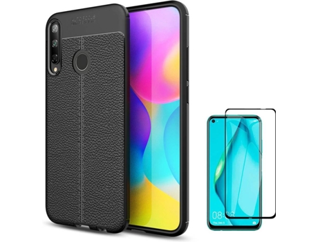 Carcasa y Protector Huawei P40 Lite E Rugged Leather Negro