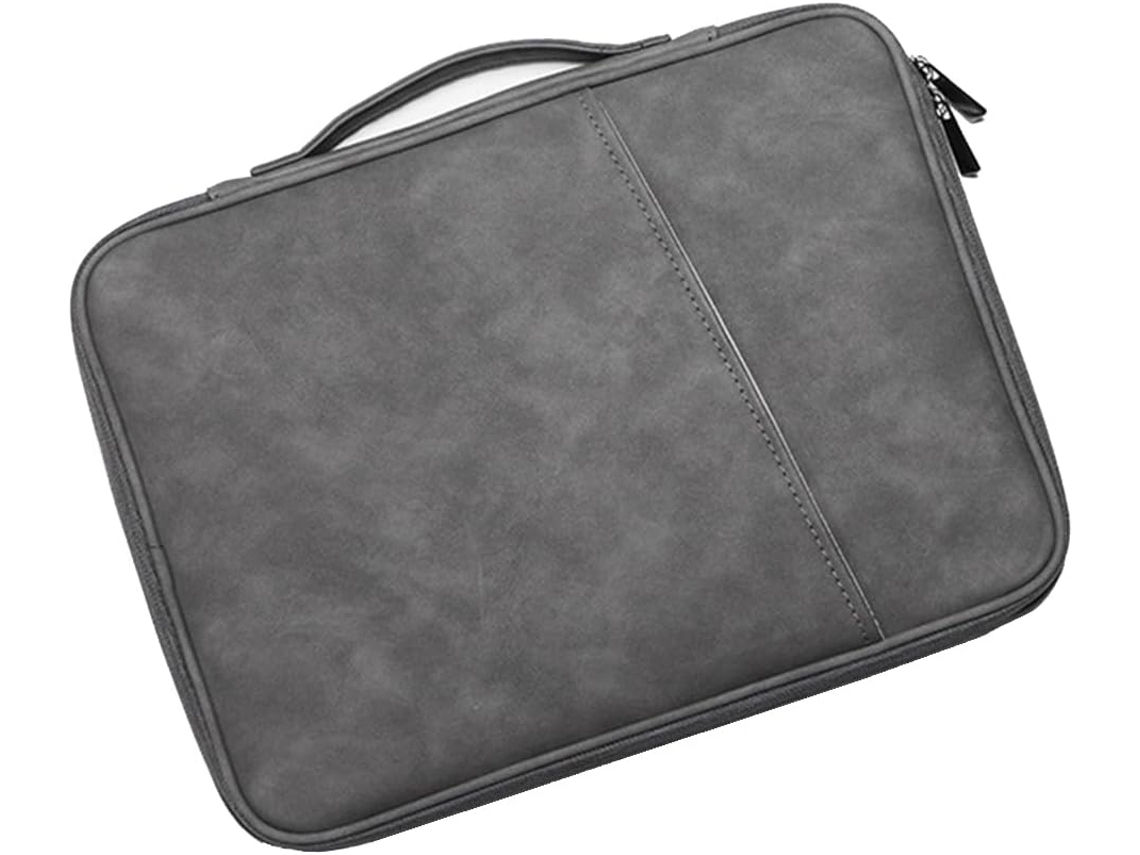 Funda Para Portátil De 14-15 Pulgadas, Impermeable, Para Tablet, Bolso De Mano, Gris Oscuro.