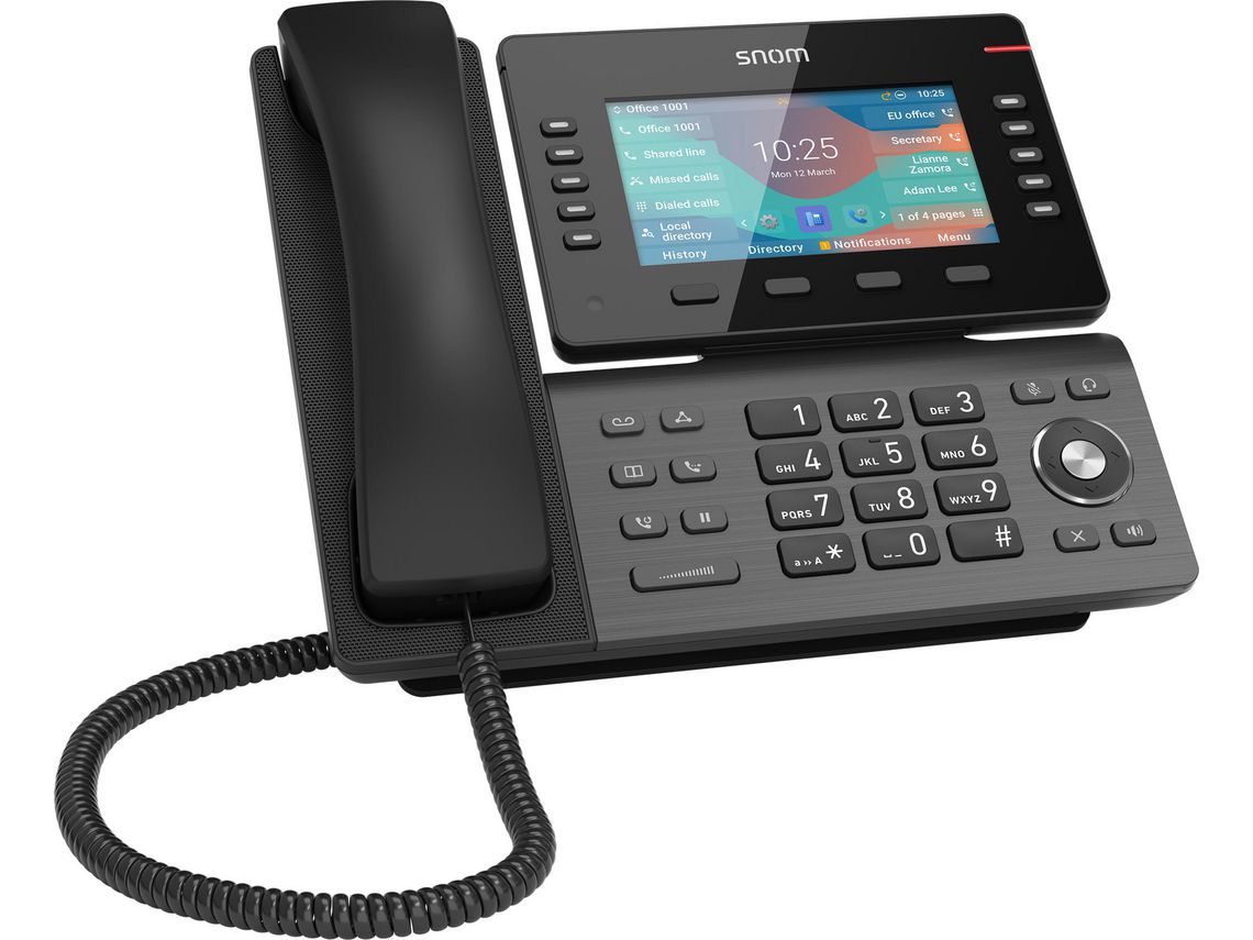 Telfone Fixo SNOM D865 Tft Wifi Gris
