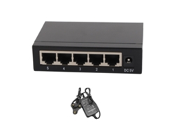 Switch Ethernet 5 Port Gigabit Plug And Play Hub Metal Splitter Para Laptop Console Impressora Uk