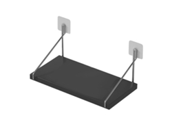 Caja De Almacenamiento De Gran Capacidad, De Metal Y Madera, Para Montaje En Pared, Para Router Wi-fi, Fácil Instalación, Color Negro.