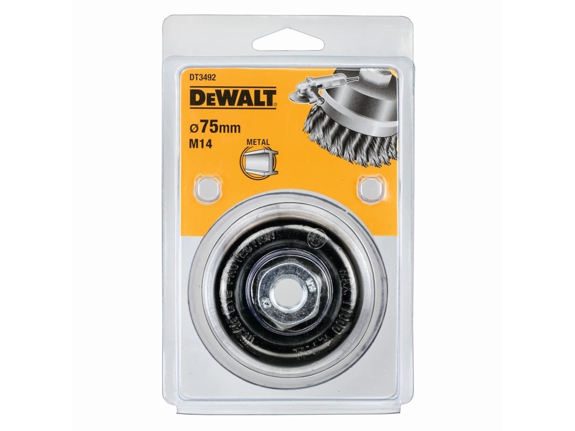 DEWALT DT3492-QZ - Cepillo de copa de alambre trenzado