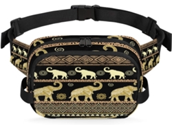 Riñonera Étnica Tribal Diseño Elefante Para Mujeres Hombres Niñas Niños Riñonera Correr Practicar Deportes