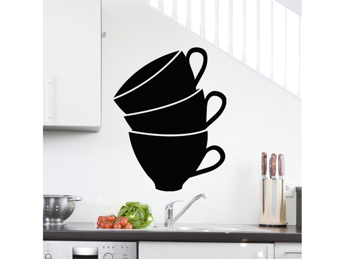 Pegatina de Pared de Ardósia Lote de Tazas AMBIANCE STICKER