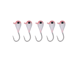5 Anzuelos De Acero De Alto Carbono De 4 Mm Para Pesca En Hielo, Señuelos Tipo Jig Para Pesca De Perca Al Aire Libre.