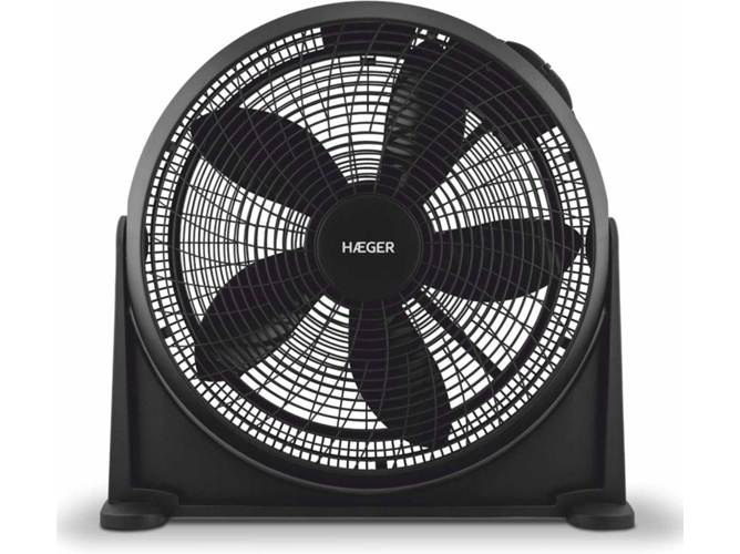 Ventilador De Suelo semi industrial haeger hover plus ff020.005a 3 velocidades 70 w 50 cm 70w con 100w negro motor alta 100 180º