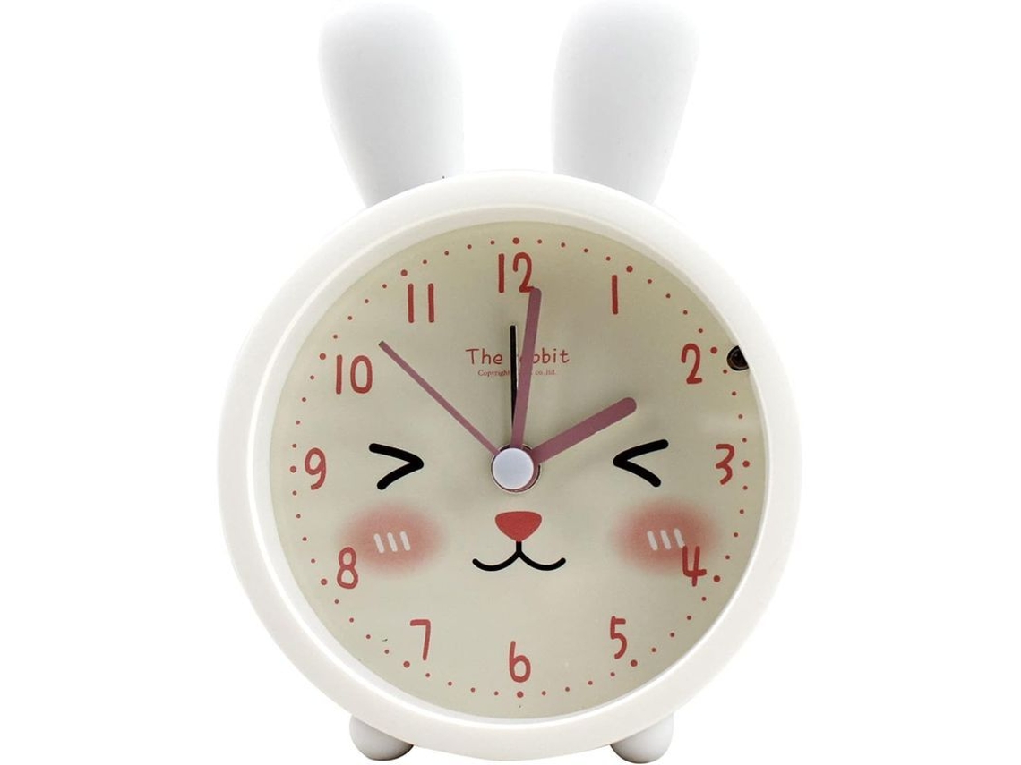 2026-reloj Despertador Animalito Silencioso Con Luz Nocturna Para Niños Forma Gato Amarillo